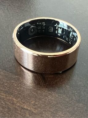 Oracle Rose Gold Smart Health Tracker Ring with Charger | Size 11